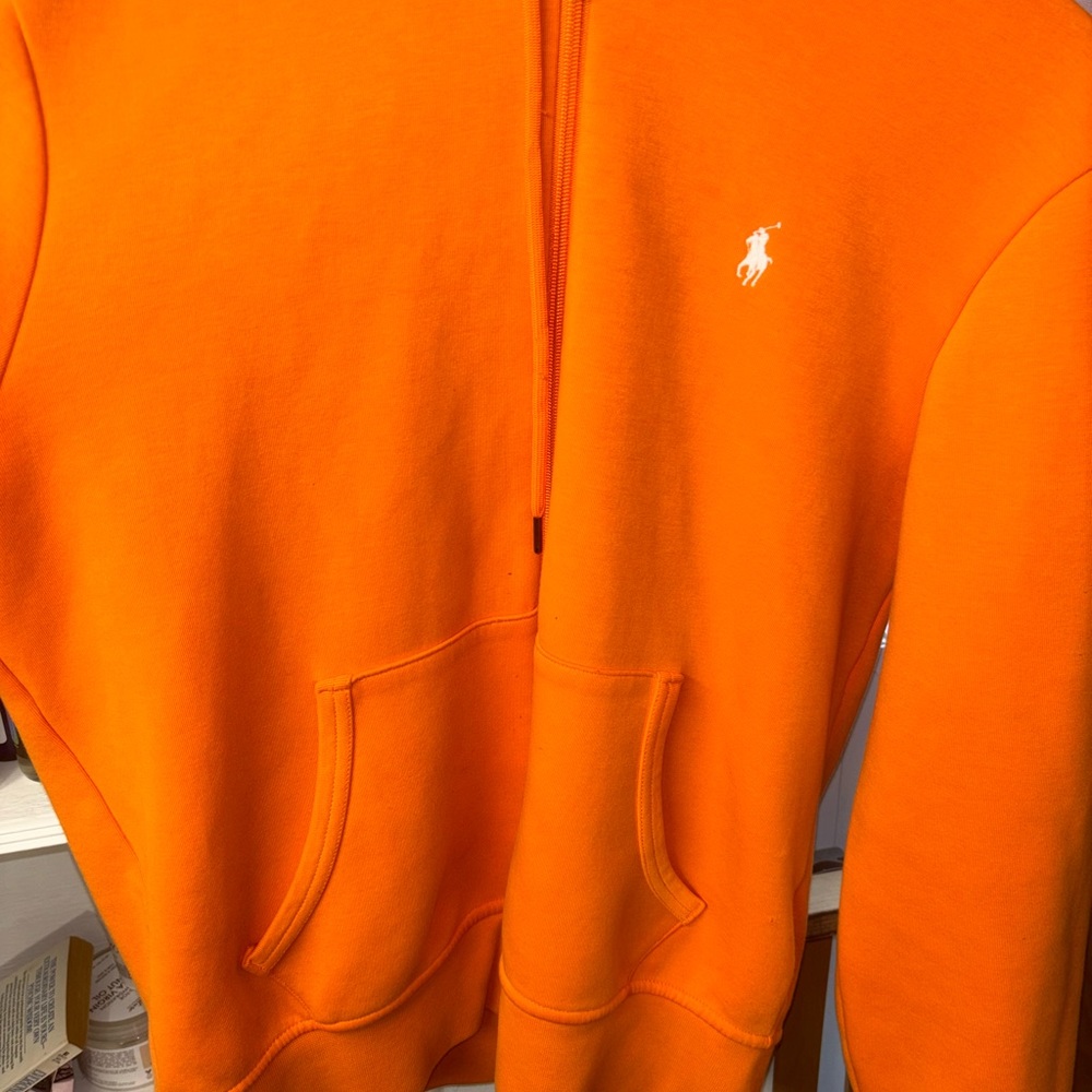 Orange polo hoodie